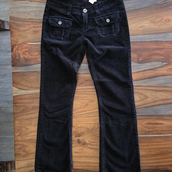 Awesome Union Bay Size 3 Corduroy Pants Black Pockets Stylish - Picture 1 of 7